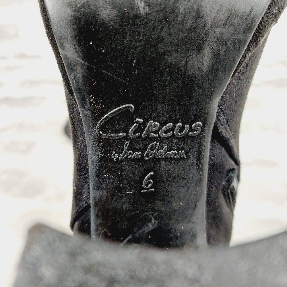 NEW Circus by Sam Edelman Francis Black Heeled Platform Ankle Bootie i204 - Picture 9 of 12